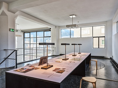 Blick in die Ausstellung "Aufbruch in die Architekturmoderne El Salvadors" im aut
