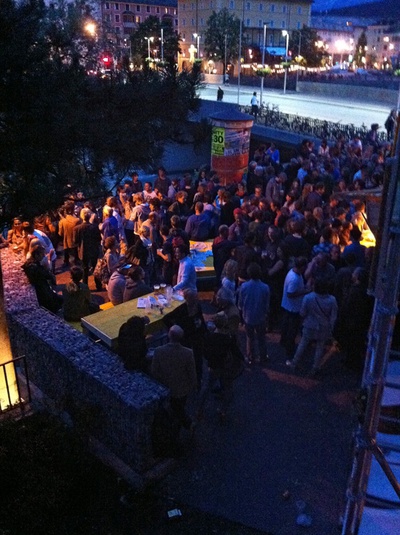 Die stattSTUBE war der zentrale Ort der Architekturtage 2012 in TIrol