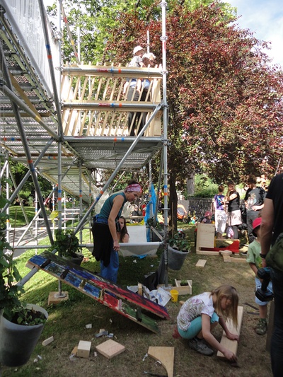 Die stattSTUBE war der zentrale Ort der Architekturtage 2012 in TIrol