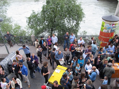 Die stattSTUBE war der zentrale Ort der Architekturtage 2012 in TIrol