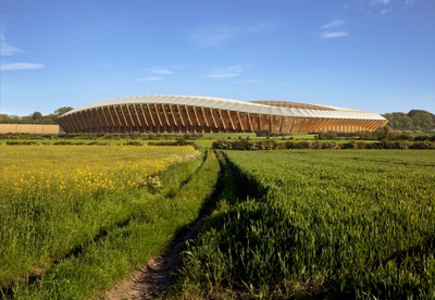 Fußballstadium Forest Green Rovers, Zaha Hadid Architects