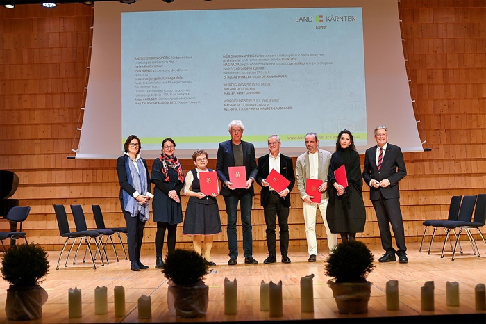 Kulturpreisverleihung des Landes Kärnten 2023 mit LH Kaiser in der CMA im Stift Ossiach