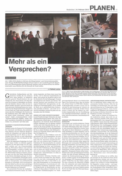 Architektur und Bauforum_2015.02.16_Mehr als ein Versprechen?