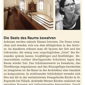 Bau-Forum empfiehlt_März 2014_Die Seele des Raums bewahren