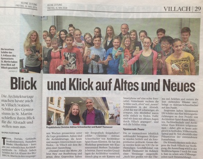Kleine Zeitung_16.05.2014_Blick und Klick auf Altes und Neues