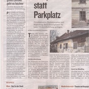 Kleine Zeitung_2016.01.19_Dorfplatz statt Parkplatz