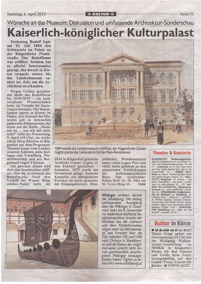 Kronen Zeitung_2015.04.04_Kaiserlich königlicher Kulturpalast