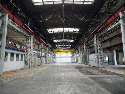 ORTE_Exkursion_ grunderneuert_Werkhalle der Voith Group  Division Hydro, St Poelten