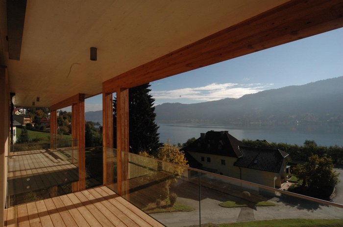 Ausblick auf den Ossiacher See vom Atelier Ronacher