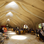 Günther Domenig – ein anderer Blick – Mensa Schulschwestern Graz, Günther Domenig mit Eilfried Huth