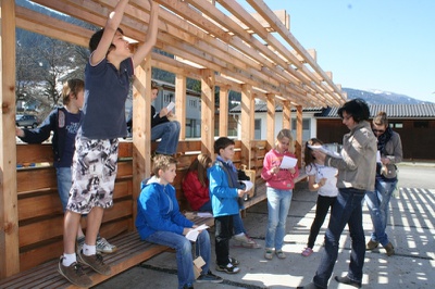 Lernen in Holzklassen_ Volksschule Gnesau