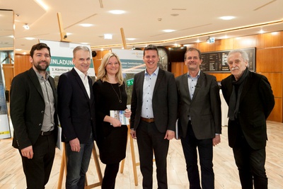 von links: Elias Molitschnig, Ferdinand Vouk, Raffaela Lackner, Daniel Fellner, Richard Resch, Karl Heinz Winkler