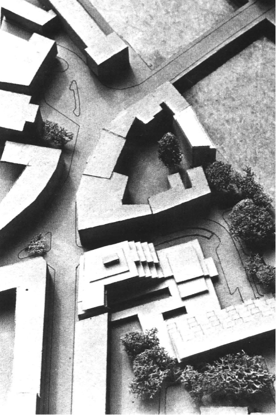 Projekt Geschäfts-, Büro- und Apartmenthaus in Villach, Planung Karl Hack 1971-72
