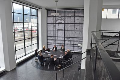 Pressekonferenz "Klaus Kinold: Hans Döllgast und Rudolf Schwarz. Zwei Baumeister der anderen Moderne" und "Klaus Kinold. Der Architekt fotografiert Architektur" (in Kooperation mit dem Archiv für Baukunst)