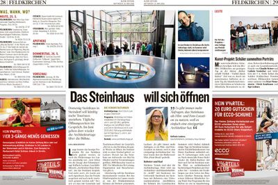 Kleine Zeitung_2016.05.25_Das Steinhaus will sich öffnen