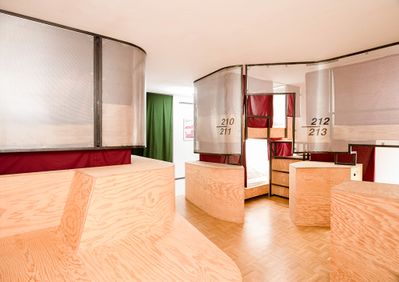 Montagu Bed & Beers Hostel, Um- und Ausbau, Innsbruck, 2018 – 2024 (Architektur: Krater Fajan, Studio Magic, Montagu Kollektiv, Kollektiv Magna)