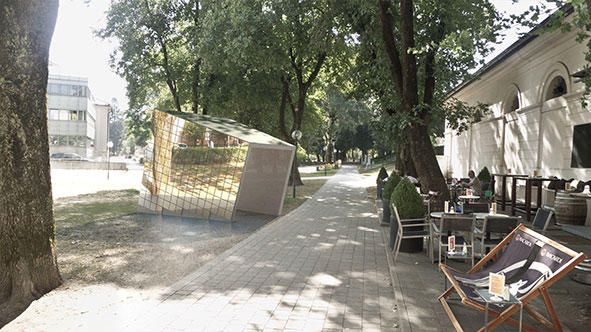 Installation Architektur reflektiert