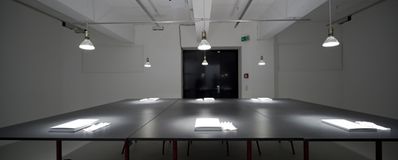 Armin Linke: Green Line – UN-Porträts – Blick in die Ausstellung