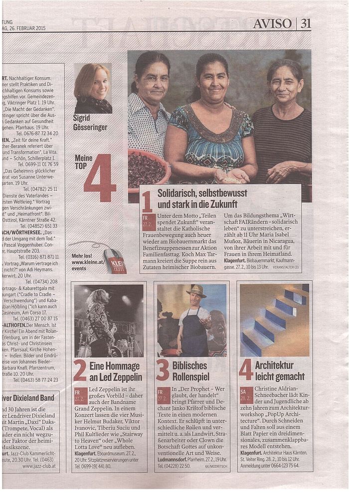 Kleine Zeitung_2015.02.26_Architektur leicht gemacht