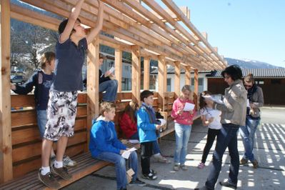 Lernen in Holzklassen_ Volksschule Gnesau
