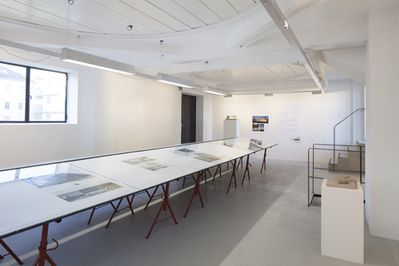 Blick in die Ausstellung "ZV Bauherrenpreis 2012" im aut