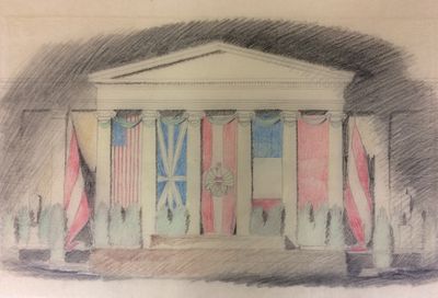 Wiederaufbau Parlament, 1945–1956 (Vorentwurfsvariante Jörg Jarosch)