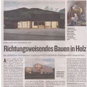 Kleine Zeitung_2015.10.16_Richtungsweisendes Bauen in Holz