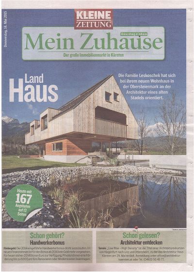 Kleine Zeitung_2015.05.14_EX Low Rise – High Density