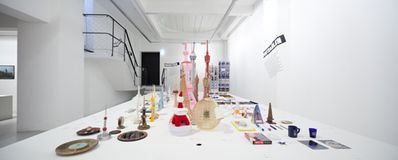 Friedrich von Borries, Matthias Böttger, Florian Heilmeyer: Fernsehtürme – 8559 m Architektur und Politik – Blick in die Ausstellung