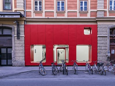 Hermann Hanak, Geschäftsportal Electro-Center, Innsbruck, 1971