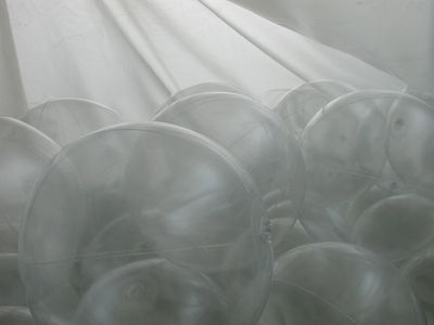 Aufbau der Installation "Blow Job"