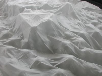 Aufbau der Installation "Blow Job"