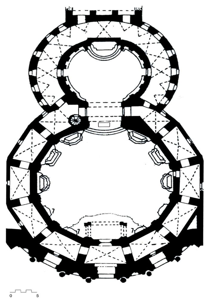 Basilika Ettal, Grundriss