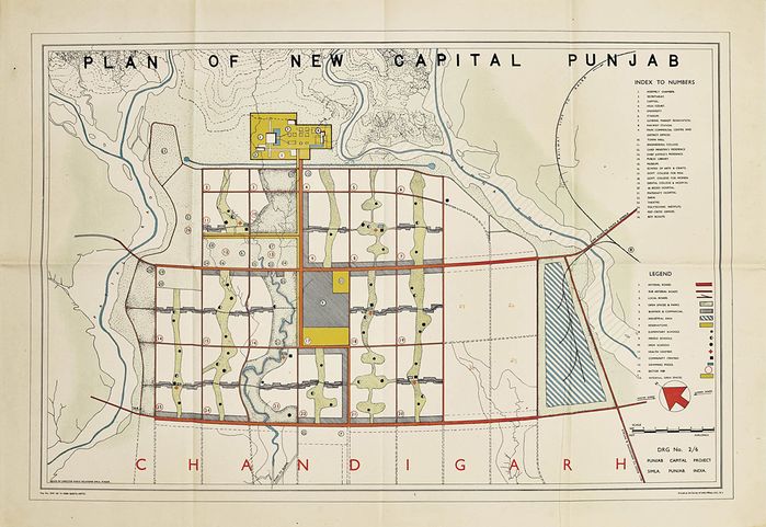 Le Corbusier, Chandigarh, 1951