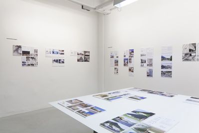 Blick in die Ausstellung "Neues Bauen in Tirol 2012"